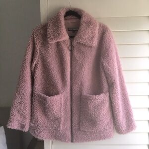 NWOT Steve Madden Sherpa Zip Jacket Sweater Fuzzy